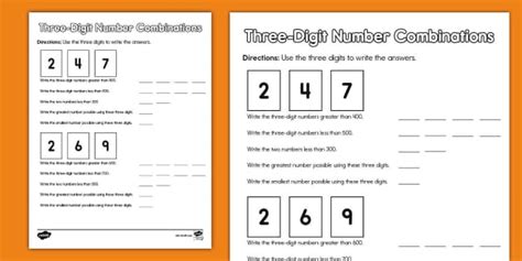 3 digit number combinations generator